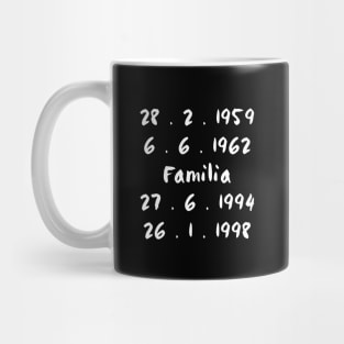 Family dates Mug